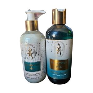 Bath & Body Works Eucalyptus Pine Body Wash and Lotion Duo